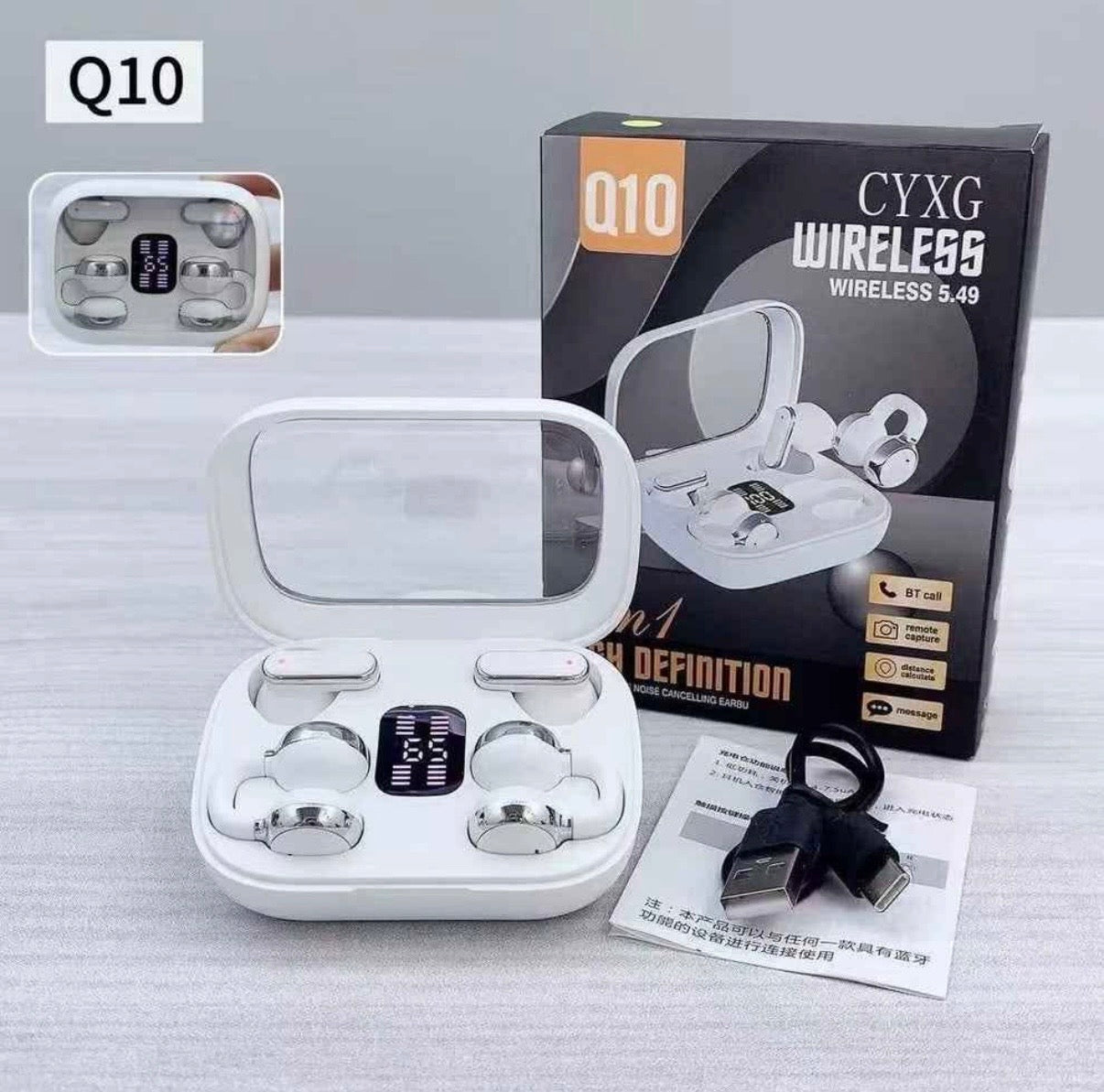 ÉCOUTEUR Q10 2 en  1