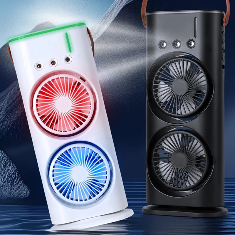 VENTILATEUR HUMIDIFICATEUR PORTABLE - VOTRE BULLE DE FRAÎCHEUR, PARTOUT!