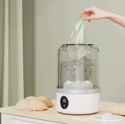 Mini Machine à Laver Portable 
– Nettoyage Rapide & Sans Effort